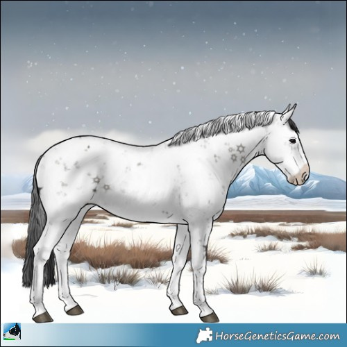 Horse Color:Grullo Sabino 