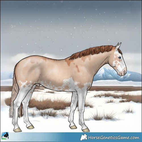Horse Color:Gold Champagne Dun Splash 