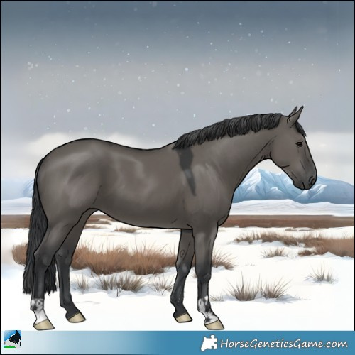 Horse Color:Grullo Mushroom 