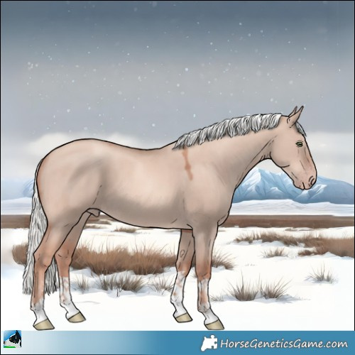 Horse Color:Gold Champagne Dun Mushroom 