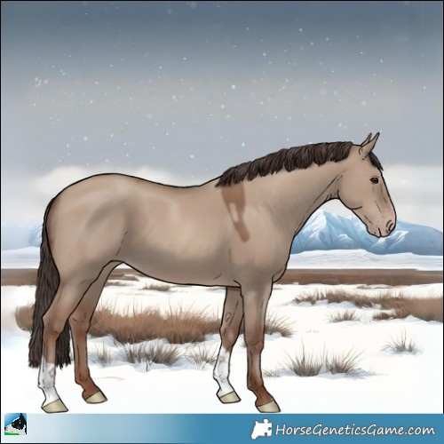 Horse Color:Classic Champagne Dun 
