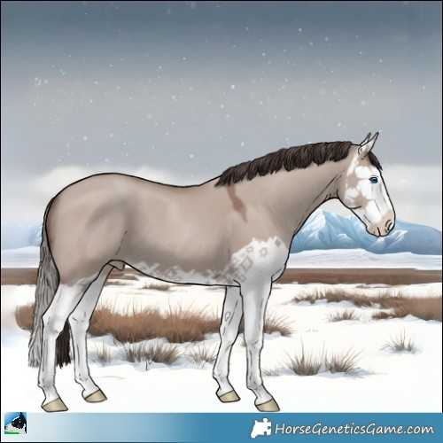 Horse Color:Classic Champagne Dun Mushroom Splash 