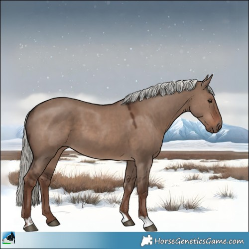 Horse Color:Liver Red Dun Mushroom 
