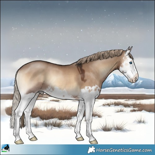 Horse Color:Liver Red Dun Onyx Splash 