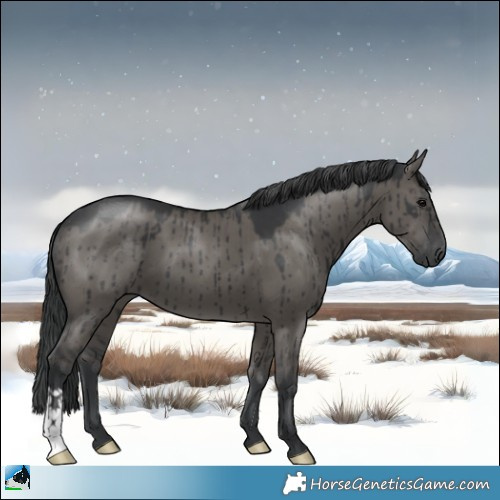 Horse Color:Grullo Mushroom Brindle 