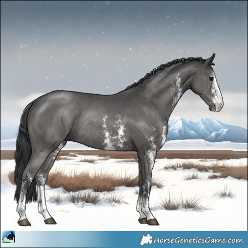 Horse Color:Black Sabino Rabicano 