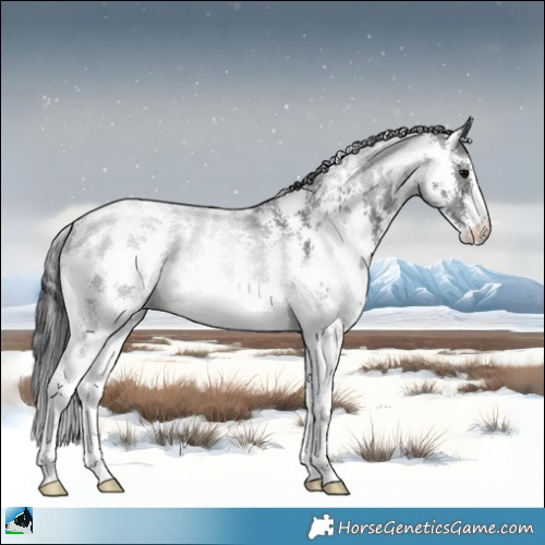 Horse Color:Black Sabino Rabicano 