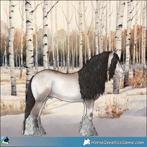 Horse Color:Sable Champagne Onyx Mushroom Sabino 