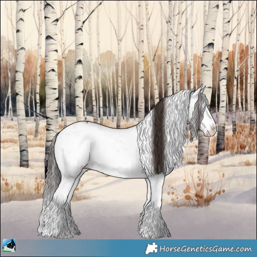 Horse Color:Classic Champagne Onyx Mushroom Sabino 