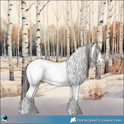 Horse Color:Classic Champagne Onyx Mushroom Sabino Rabicano 