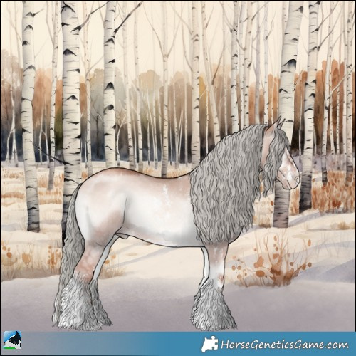 Horse Color:Gold Champagne Onyx Mushroom Sabino 