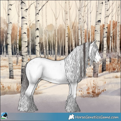 Horse Color:Classic Champagne Dun Mushroom Sabino Brindle 