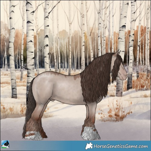 Horse Color:Classic Champagne Dun Mushroom 