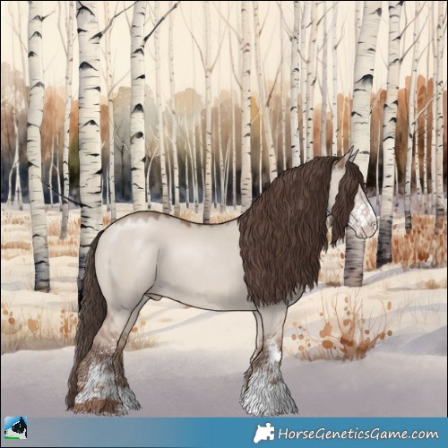 Horse Color:Classic Champagne Dun Mushroom Sabino 