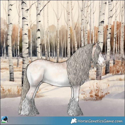 Horse Color:Gold Champagne Ice Onyx Mushroom Sabino Rabicano 