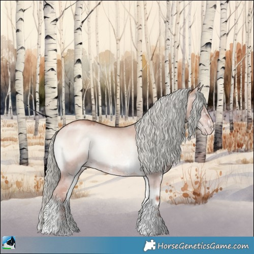 Horse Color:Gold Champagne Onyx Mushroom Sabino Rabicano 