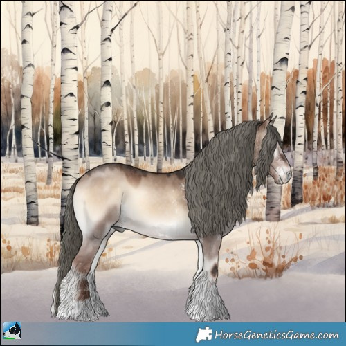 Horse Color:Liver Red Dun Onyx Mushroom Sabino Rabicano 