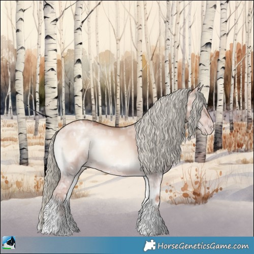 Horse Color:Gold Champagne Ice Onyx Mushroom 