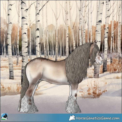Horse Color:Liver Red Dun Onyx Mushroom Sabino Rabicano 