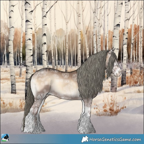 Horse Color:Liver Red Dun Ice Onyx Mushroom Sabino Rabicano 