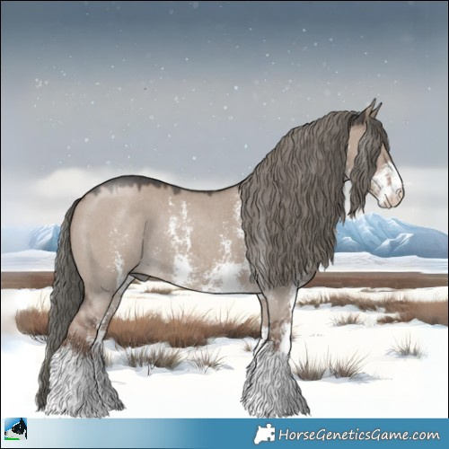 Horse Color:Liver Red Dun Mushroom Sabino Rabicano 