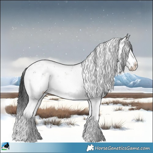 Horse Color:Grullo Onyx Mushroom Sabino Splash Rabicano Brindle 