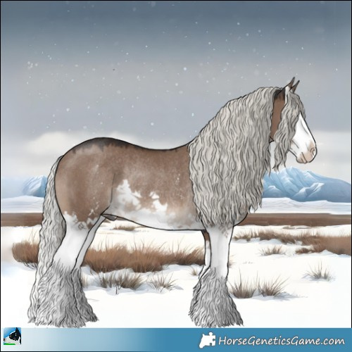 Horse Color:Liver Red Dun Mushroom Sabino Splash Rabicano 