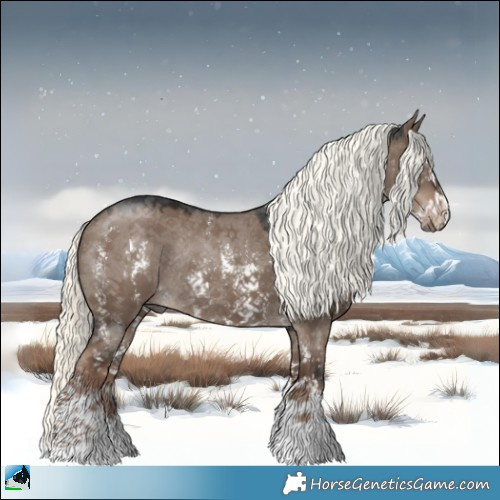 Horse Color:Liver Red Dun Mushroom Sabino Rabicano 