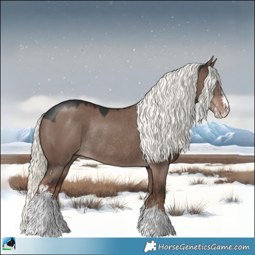 Horse Color:Liver Red Dun Mushroom Sabino Rabicano 