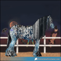 Horse Color:Silver Buckskin Ice Dun Tobiano Varnish  and ERROR: UNKNOWN ANOMALY