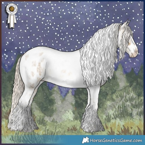 Horse Color:White Spotted Gold Champagne Dun Tobiano Appaloosa  and Chocolate Palomino Roan Dun Tobiano Frame Appaloosa 