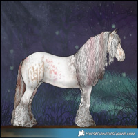 Horse Color:Liver Red Dun Tobiano Brindle  and Gray Liver Chestnut Tobiano Blanket 