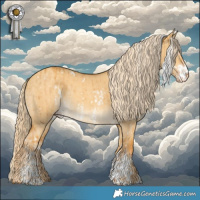 Horse Color:White Spotted Gold Cream Champagne Dun Sabino Brindle and White Spotted Gold Cream Champagne Dun Sabino