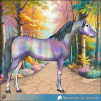 Horse Color:Nacre Watercolor Bay Onyx 