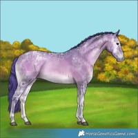 Horse Color:Watercolor Bay Ice Onyx 