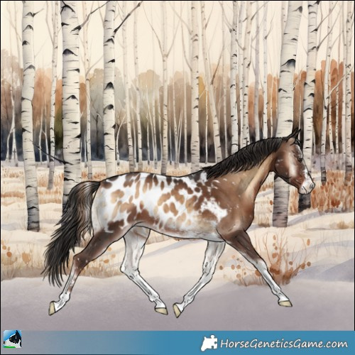 Horse Color:Liver Red Onyx Appaloosa Brindle 
