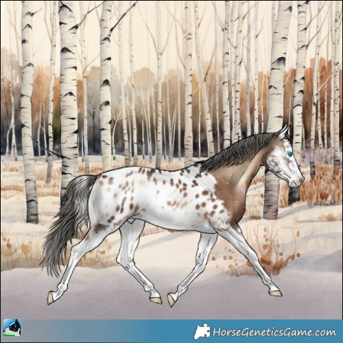 Horse Color:Liver Red Onyx Mushroom Splash Appaloosa 