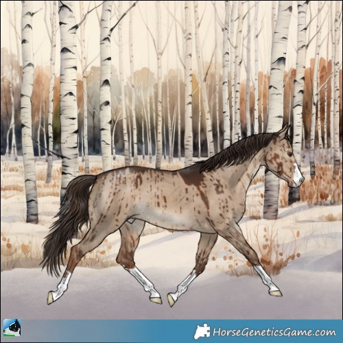 Horse Color:Liver Red Dun Brindle 