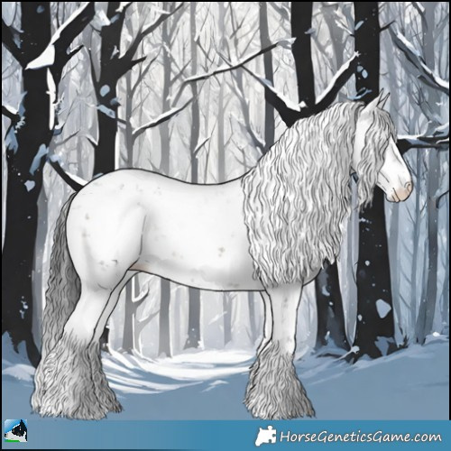 Horse Color:Blue Onyx Sabino Rabicano 