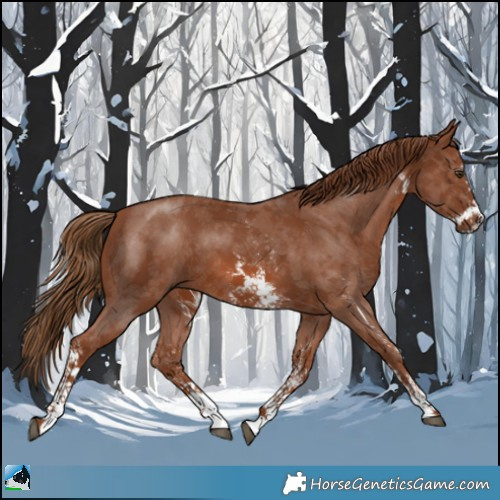 Horse Color:Chestnut Sabino 