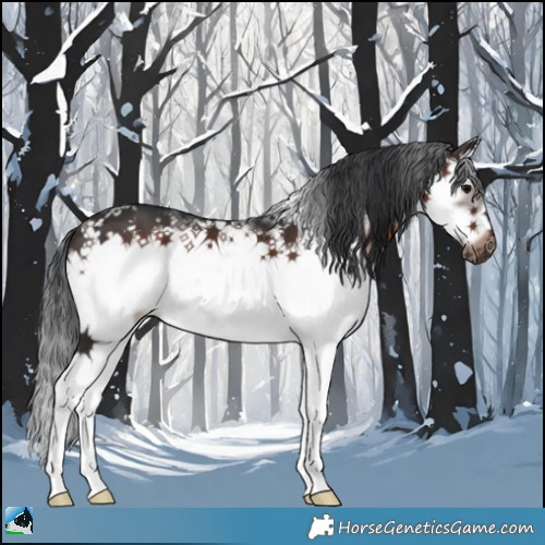Horse Color:Brown Sabino Splash Frame 