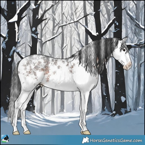 Horse Color:Brown Sabino Splash 