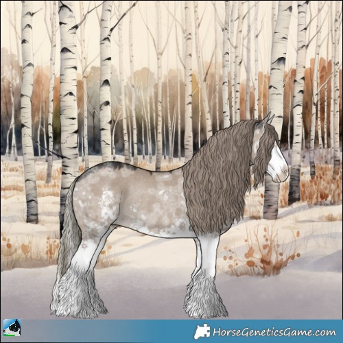 Horse Color:Liver Red Dun Ice Mushroom Sabino Splash Rabicano 