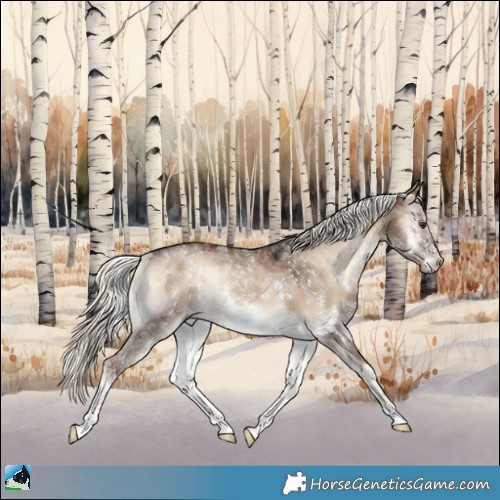 Horse Color:Liver Red Dun Onyx Mushroom Sabino Rabicano 