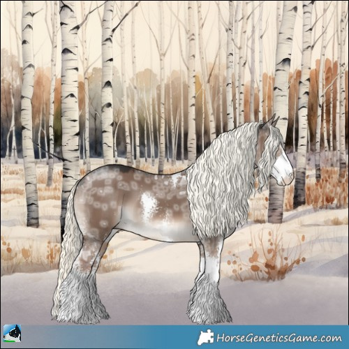 Horse Color:Liver Red Dun Ice Mushroom Sabino 