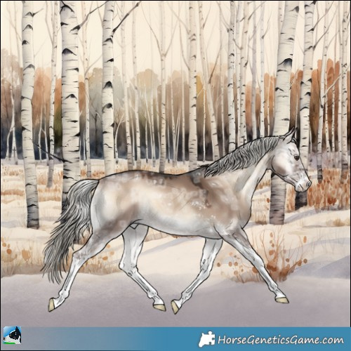 Horse Color:Liver Red Dun Ice Onyx Mushroom Sabino 