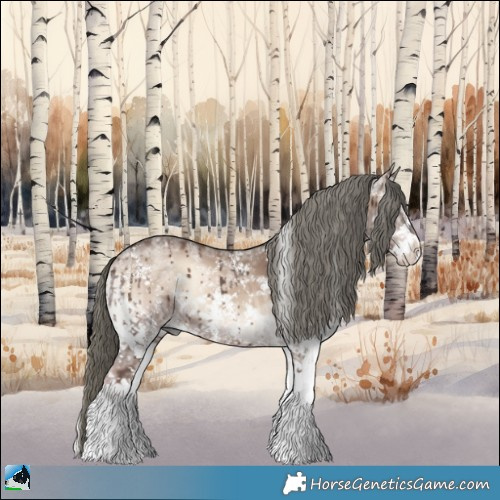 Horse Color:Liver Red Dun Ice Onyx Mushroom Sabino Brindle 