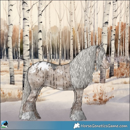 Horse Color:Liver Red Dun Ice Mushroom Appaloosa Rabicano Brindle 