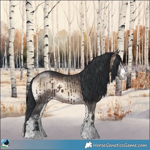 Horse Color:Brown Onyx Mushroom Sabino Brindle 