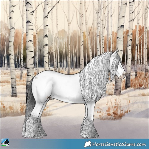 Horse Color:Grullo Ice Mushroom Sabino Splash 
